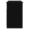 vidaXL Schreibtisch mit Schubladen Schwarz 102x50x76 cm Holzwerkstoff