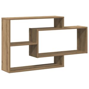 vidaXL Wandregal Artisan-Eiche 104x20x58,5 cm Holzwerkstoff