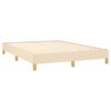 vidaXL Bettgestell ohne Matratze Creme 140x190 cm Stoff