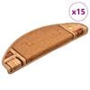 vidaXL Treppenmatten Selbstklebend 15 Stk. Beige 65x21x4 cm