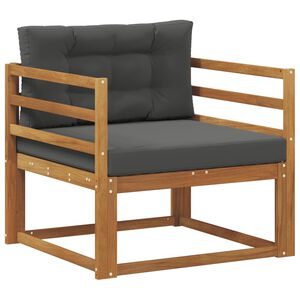 vidaXL Outdoor Mittelsofa Massivholz Akazie Natur