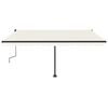 vidaXL Standmarkise Manuell Einziehbar 450x350 cm Creme