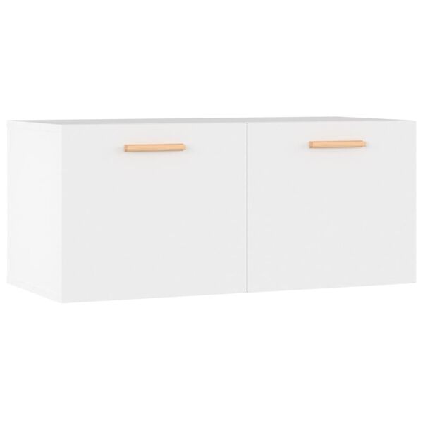 vidaXL Wandschrank Wei&szlig; 80x35x36,5 cm Holzwerkstoff