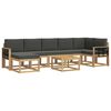 vidaXL Outdoor-Sofagarnitur 8 stk. Wei&szlig; und Anthrazit Polyester