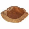 vidaXL Obstschale JEPARA &Oslash; 50 cm Massivholz Teak Rund Teakbraun