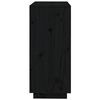 vidaXL Sideboard Schwarz 74x35x80 cm Massivholz Kiefer