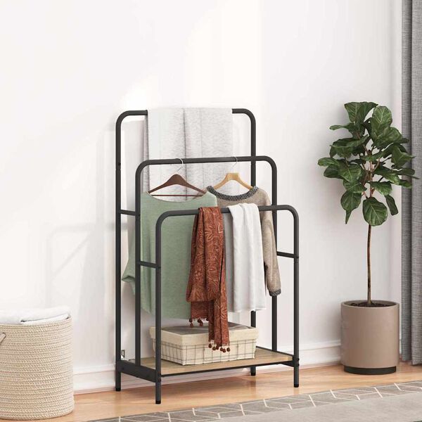 vidaXL Kleiderständer Sonoma-Eiche 60 x 30 x 100.5 cm Holzwerkstoff