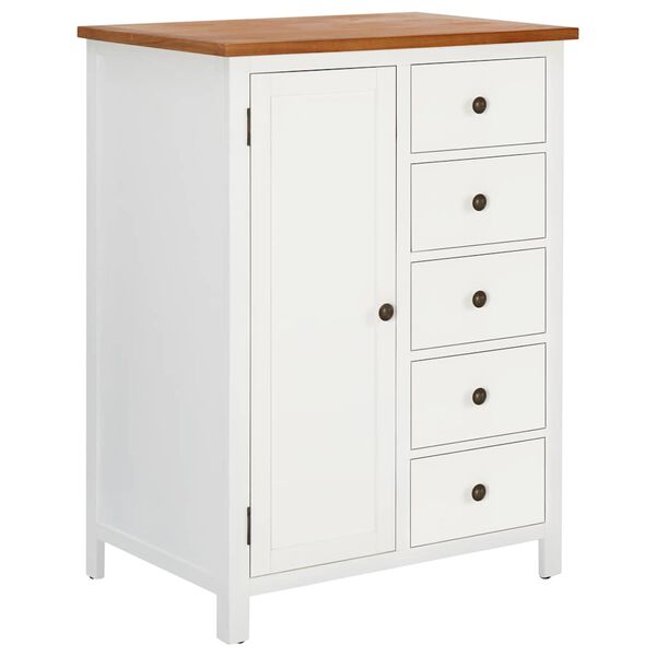 vidaXL Kleiderschrank 76x52x105 cm Eiche Massivholz