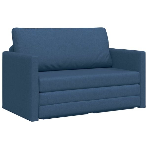 vidaXL Schlafsofa 110cm Blau Stoff