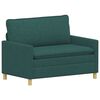 vidaXL Sofa Dunkelgr&uuml;n 126 x 81 x 87,5 cm Stoff