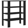 vidaXL Schuhregal Schwarz 61x32x70 cm Holzwerkstoff