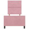 vidaXL Boxspringbett mit Kopfteil Rosa 80 x 200 cm Samt