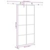 vidaXL Schiebet&uuml;r mit Beschlag 102,5x205 cm ESG-Glas & Aluminium