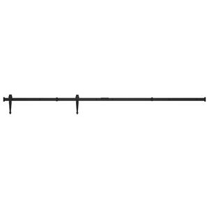 vidaXL Mini Schiebet&uuml;rbeschlag Set f&uuml;r Schrankt&uuml;ren Carbonstahl 183 cm