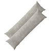 vidaXL Kissenbezug 2 pcs HEERLEN Hellgrau 40 x 145 cm Chenille-Stoff