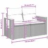 vidaXL Gartensofa-set mit Kissen 8 pcs Grau