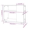 vidaXL Beistelltisch Grau Sonoma 70x35x55 cm Holzwerkstoff