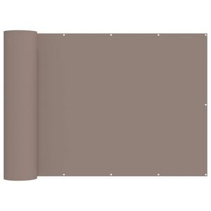vidaXL Balkon Sichtschutz 200 x 500 cm Stoff mit PU-Beschichtung Taupe