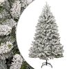 vidaXL K&uuml;nstlicher Weihnachtsbaum Klappbar Beschneit 240 cm