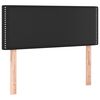 vidaXL Kopfteil Schwarz 100x5x78/88 cm Kunstleder