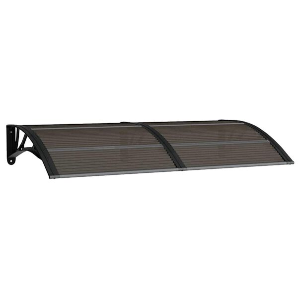 vidaXL T&uuml;rvordach Schwarz 150x75 cm Polycarbonat