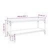 vidaXL TV-Schrank Sonoma-Eiche 100x33x41 cm Holzwerkstoff und Stahl