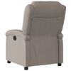 vidaXL Relaxsessel Taupe Stoff