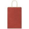 vidaXL Papiertragetaschen 250 Stk. mit Henkeln Rot 21x11x31 cm