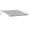 vidaXL Markise Automatisch Anthrazit & Wei&szlig; 400x350 cm