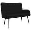 vidaXL 2-Sitzer Sofa Schwarz 115 x 61 x 87 cm Stoff