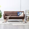 vidaXL 3-Sitzer-Sofa Stoff 172x70x82 cm Braun