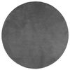 vidaXL Teppich OVIEDO Kurzflor Anthrazit &Oslash; 160 cm