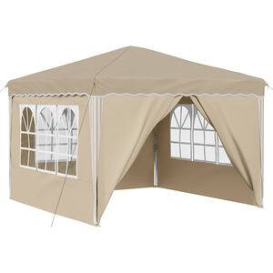 vidaXL Pop-up Partyzelt Creme 288 x 288 x 245 cm Oxford-Stoff