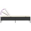 vidaXL 3-tlg. Sonnenliegen-Set mit Auflage Schwarz Poly-Rattan