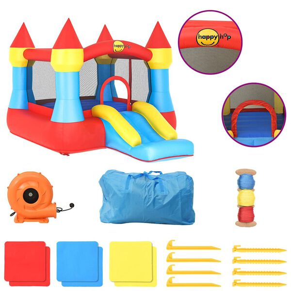 Happy Hop Hüpfburg mit Rutsche 264x365x214 cm