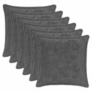 vidaXL Kissenbezug 6 stk. HOUTEN Dunkelgrau 30 x 30 cm