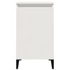vidaXL Nachttisch Wei&szlig; 40x35x70 cm Holzwerkstoff
