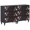 vidaXL Stauraumschr&auml;nke 2 Stk. 120 x 33 x 75 cm Massivholz Mango