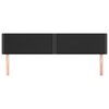 vidaXL Kopfteile 2 Stk. Schwarz 100x5x78/88 cm Kunstleder