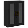 vidaXL Highboard 2 pcs Schwarz Eichen-Optik 69,5 x 34 x 180 cm