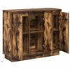 vidaXL LED-Sideboard Ger&auml;ucherte Eiche 90 x 32 x 75 cm Holzwerkstoff