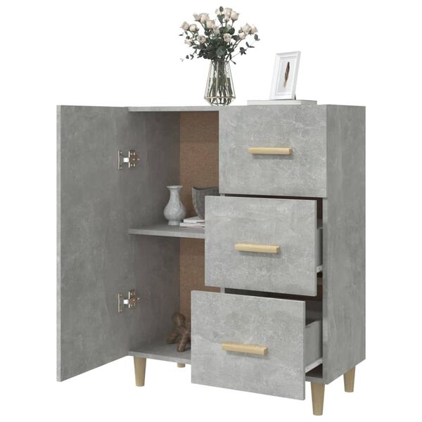 vidaXL Sideboard Betongrau 69,5x34x90 cm Holzwerkstoff
