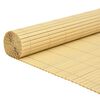vidaXL Gartenzaun Doppelseitig Gelb 1,8x3 m PVC
