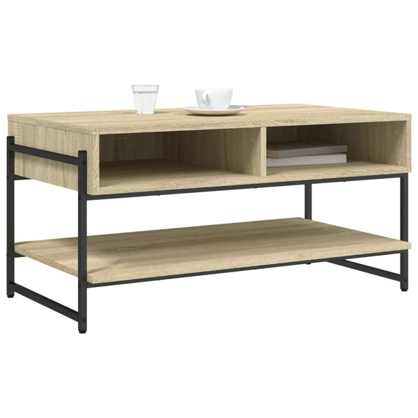 vidaXL Couchtisch Sonoma-Eiche 90x50x45 cm Holzwerkstoff