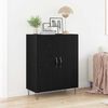 vidaXL Sideboard Schwarz Eichen-Optik 69,5 x 34 x 90 cm Holzwerkstoff