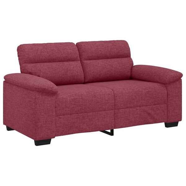 vidaXL 2-Sitzer-Sofa Weinrot 120 cm Stoff