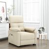 vidaXL Relaxsessel Elektrisch Creme Stoff
