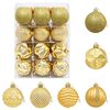 vidaXL Weihnachtskugelset 36 stk. Gold 6 cm Polystyrol