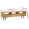 vidaXL TV-Schrank Massivholz Mango 140x30x41 cm