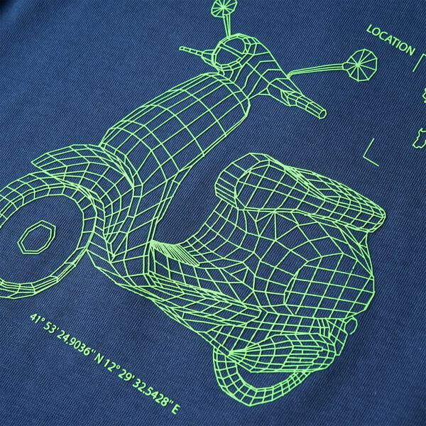 Kinder-T-Shirt Dunkelblau 104